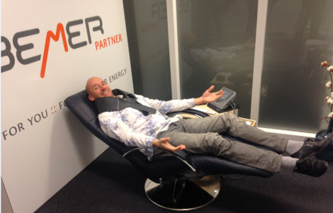 Bemer Partner Erwin van Lun in B.Comfort fauteuil